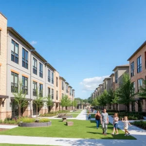 Industry SOMA affordable townhome community in South Austin