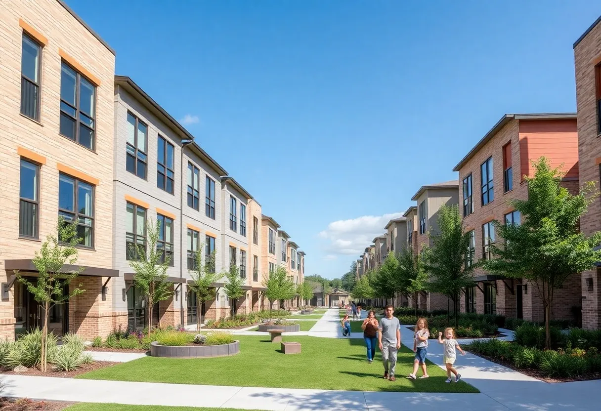 Industry SOMA affordable townhome community in South Austin