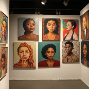 Art exhibition highlighting diversity and themes of identity