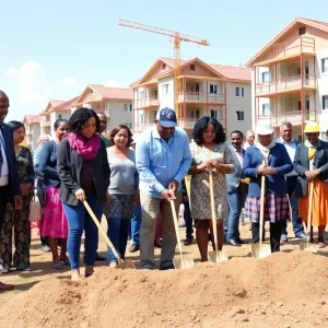 Groundbreaking ceremony for Colony Park Sustainable Community in Austin.