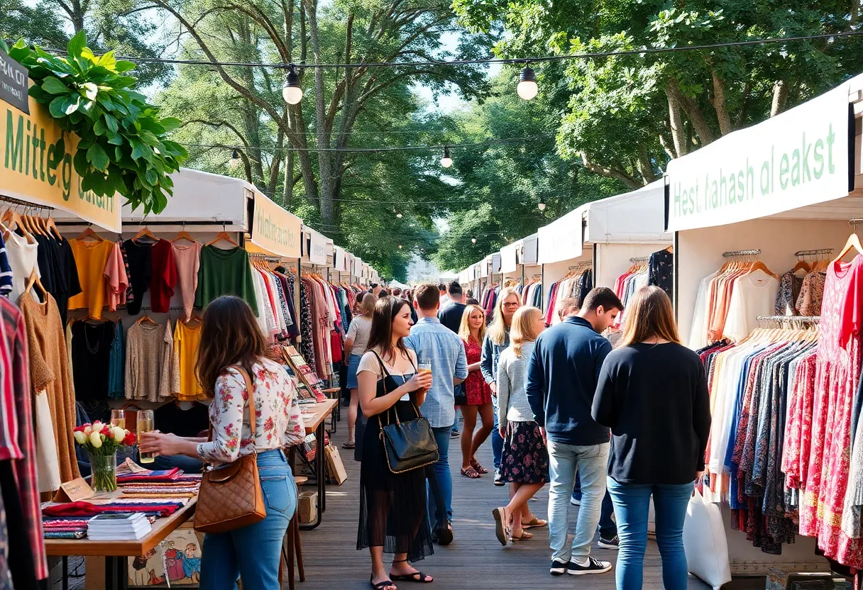 Vibrant Slow Fashion Maker Market showcasing local sustainable designers