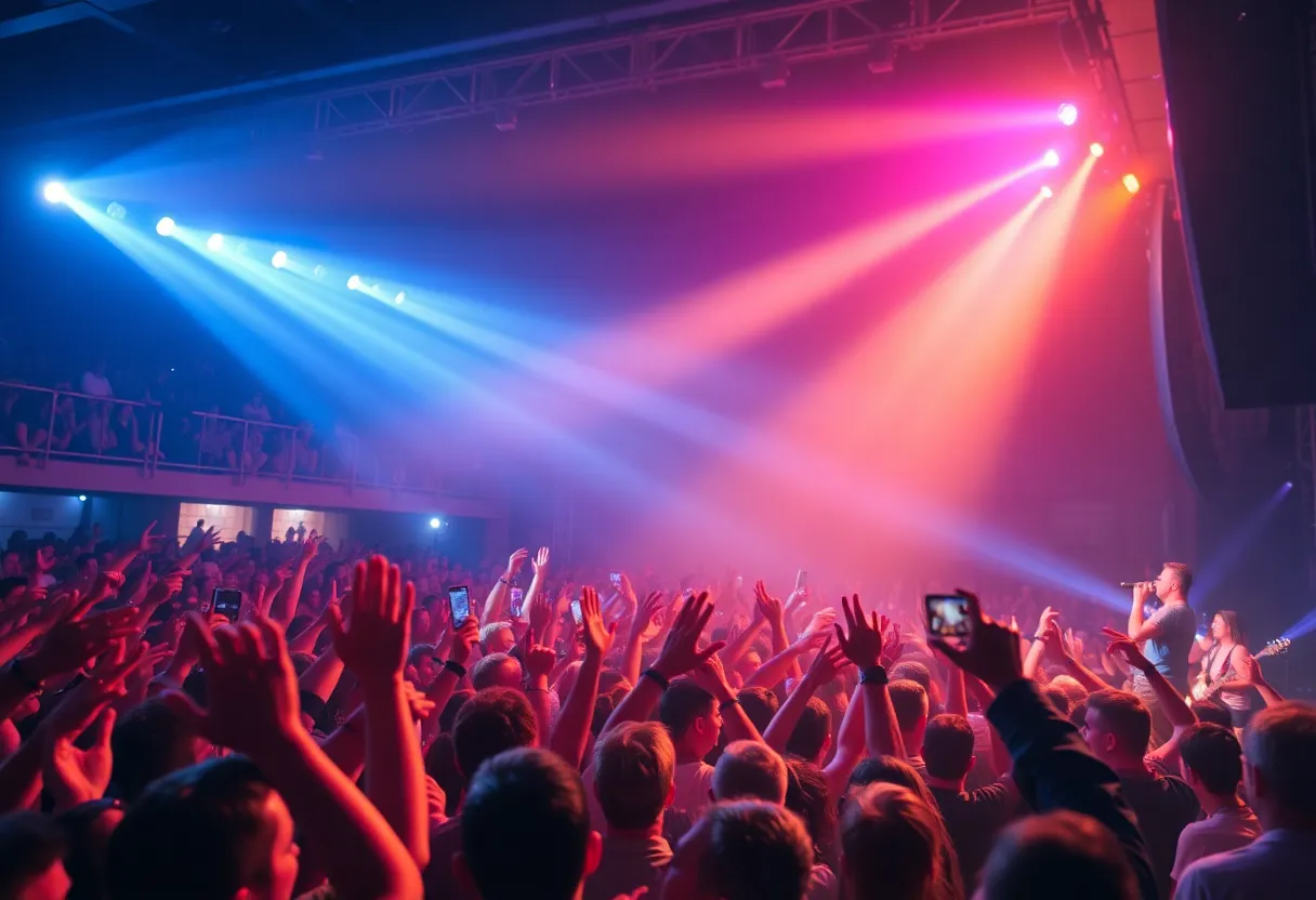 Crowd enjoying a concert at Moody Center