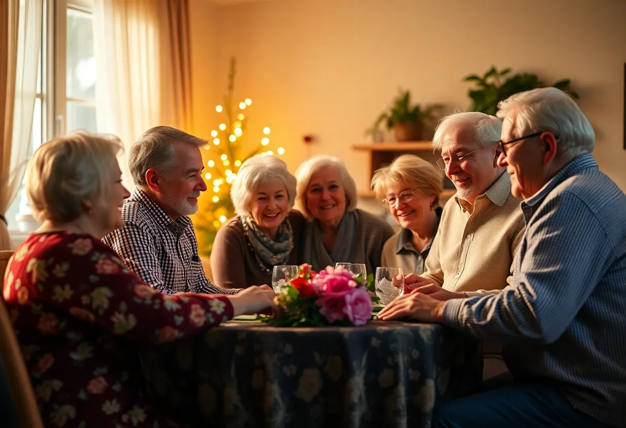 Family and friends celebrating the life of Joyce Scogin