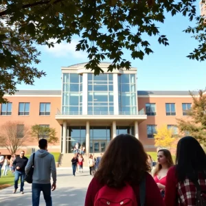 Rendering of the future School of Civic Leadership at UT Austin