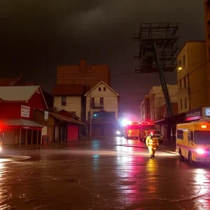 Damage from severe storms in Austin