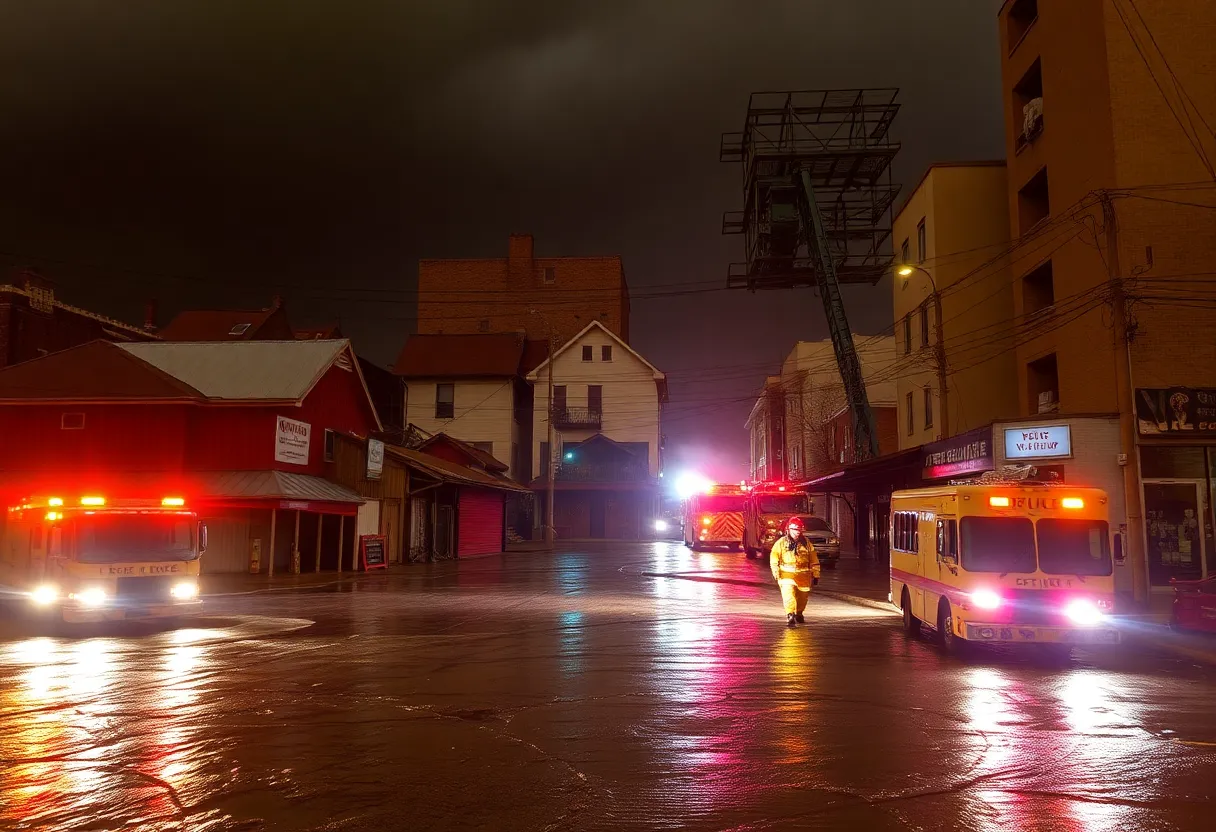 Damage from severe storms in Austin