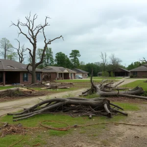Destruction caused by tornado in Southern Kentucky