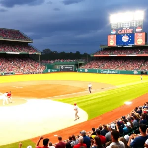 College baseball game at the University of Texas