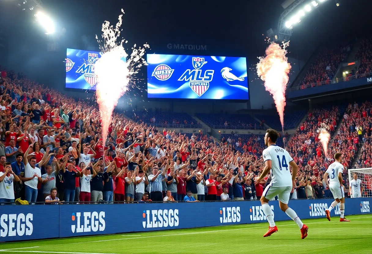 Players from Vancouver Whitecaps and Austin FC competing in a match.