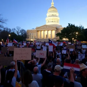 Protesters gathered at Texas State Capitol