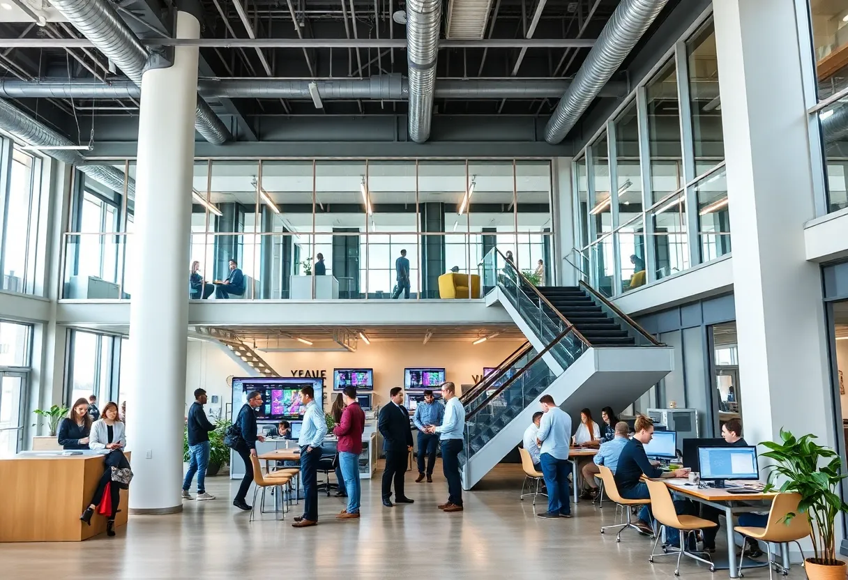 New building of BuildOps tech hub in Raleigh, North Carolina