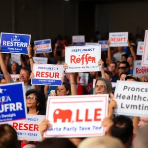 Rally supporting Republican candidate Ciattarelli for New Jersey Governor