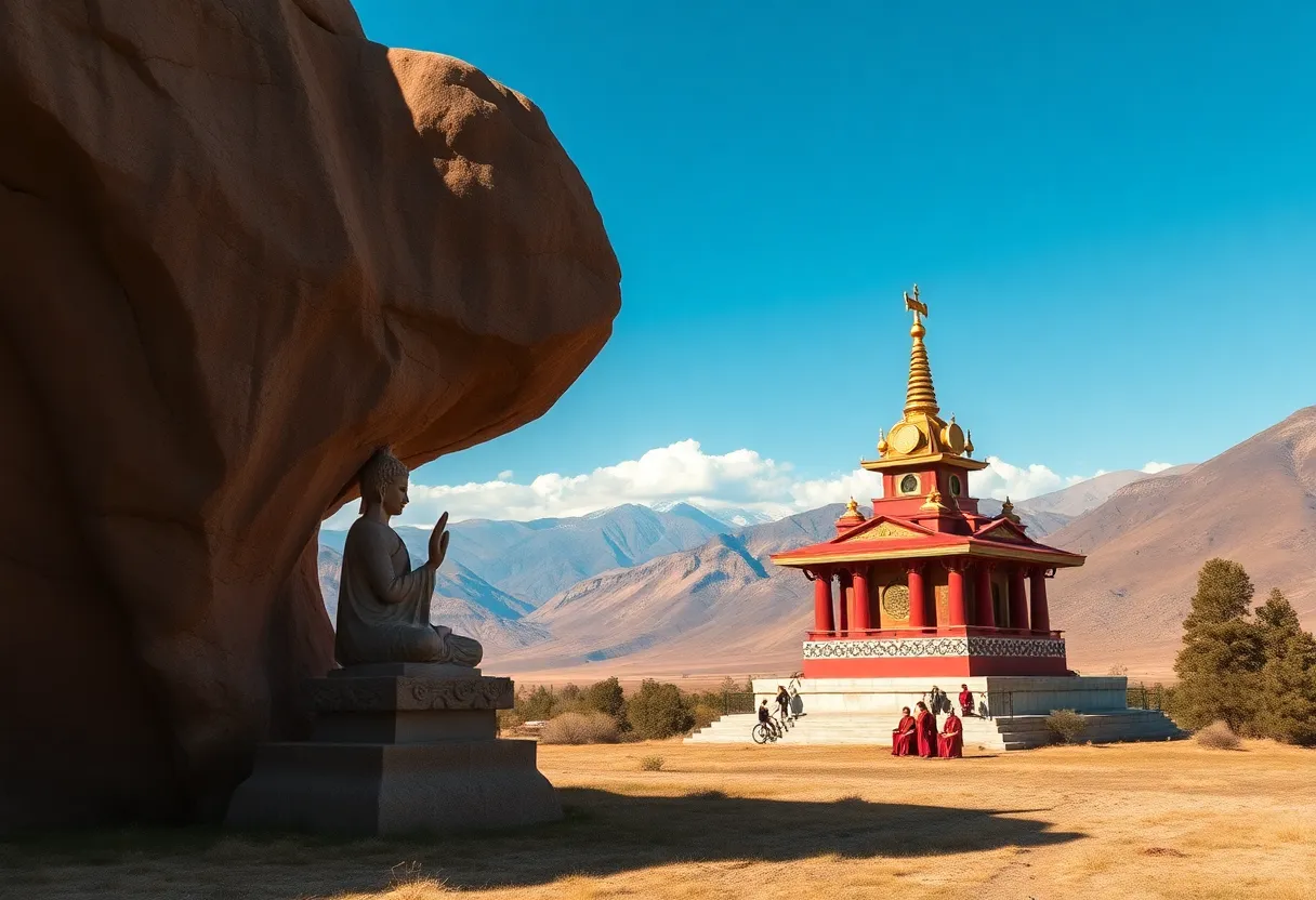 Symbolic representation of Tibetan Buddhism's future