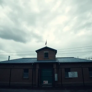 Prison execution scene symbolizing justice and emotional conflict