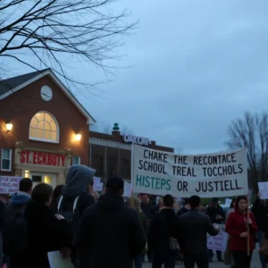 Community members gather in Frisco for support after a tragic stabbing incident.