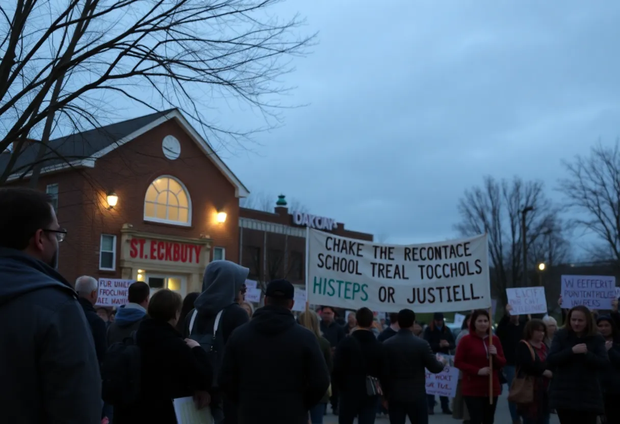 Community members gather in Frisco for support after a tragic stabbing incident.