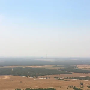 Hazy skies in Central Texas due to Saharan dust plume