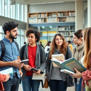 Students discussing political behavior in an academic environment