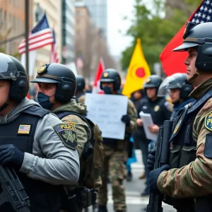National Guard troops positioned in San Antonio for protests.