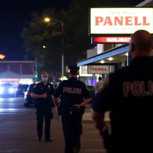 Police presence at the scene of a shooting in Northeast Austin strip mall