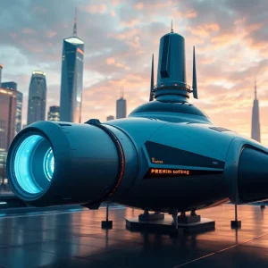 Futuristic Spacecraft Pulsar Fusion