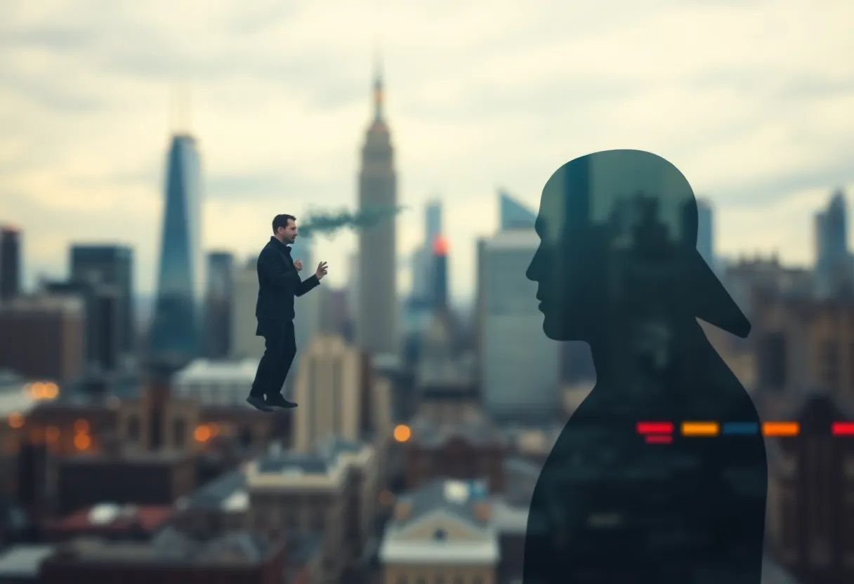 Conceptual image showcasing the impact of social media threats.