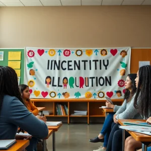 Diverse classroom atmosphere promoting inclusivity