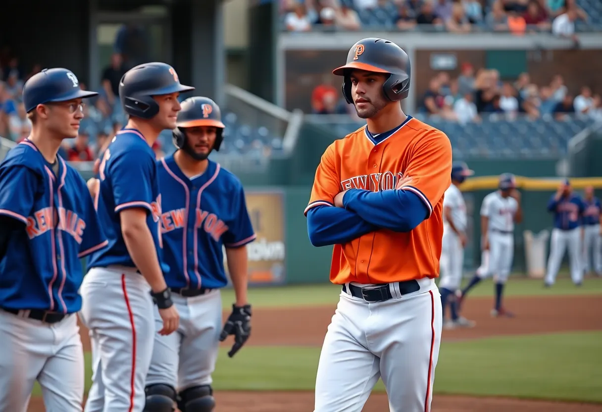 Texas Longhorns baseball team in an intense game against UTSA Roadrunners.