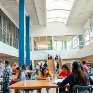 Students in a Texas public high school engaged in learning activities