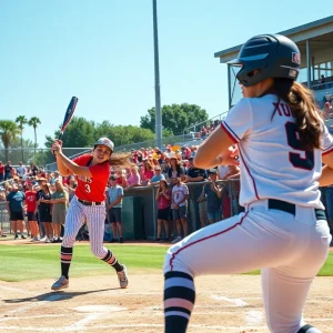 Melissa Cardinals celebrating during UIL softball championship