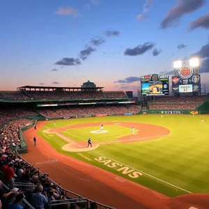 UTSA baseball team celebrating their historic win against Texas Longhorns