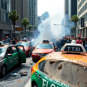 Waymo autonomous taxis vandalized during protests in Los Angeles