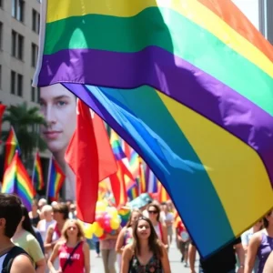 Crowds celebrating at WorldPride 2025 parade in Washington D.C.