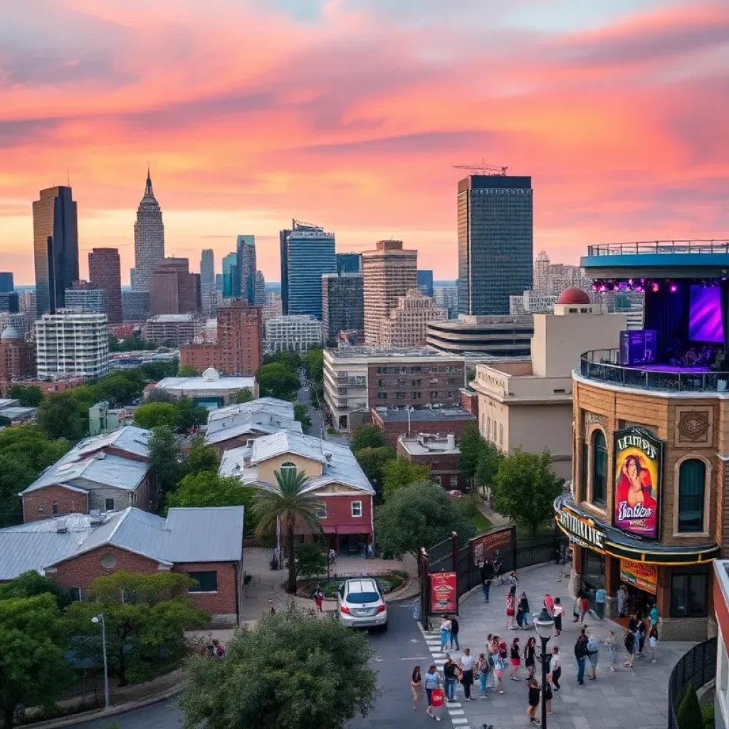 Cityscape of Austin, Texas with vibrant neighborhoods.