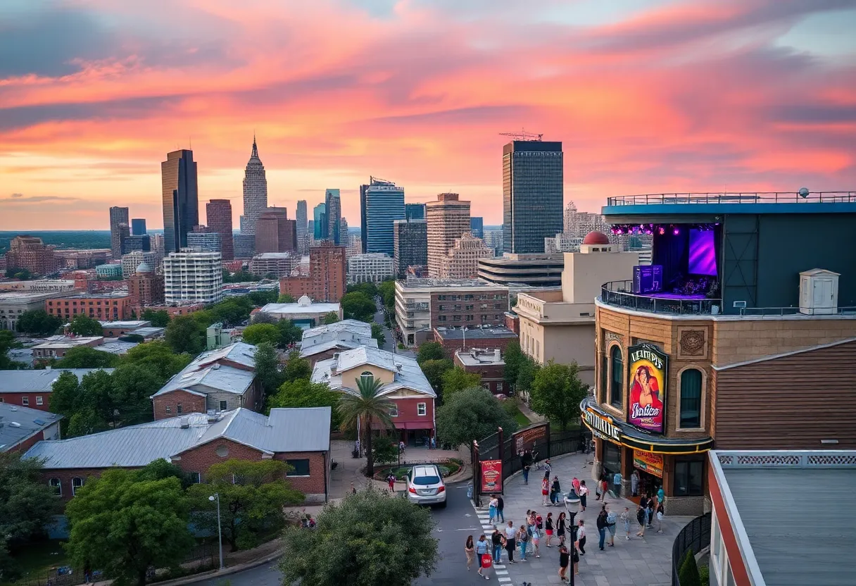 Cityscape of Austin, Texas with vibrant neighborhoods.