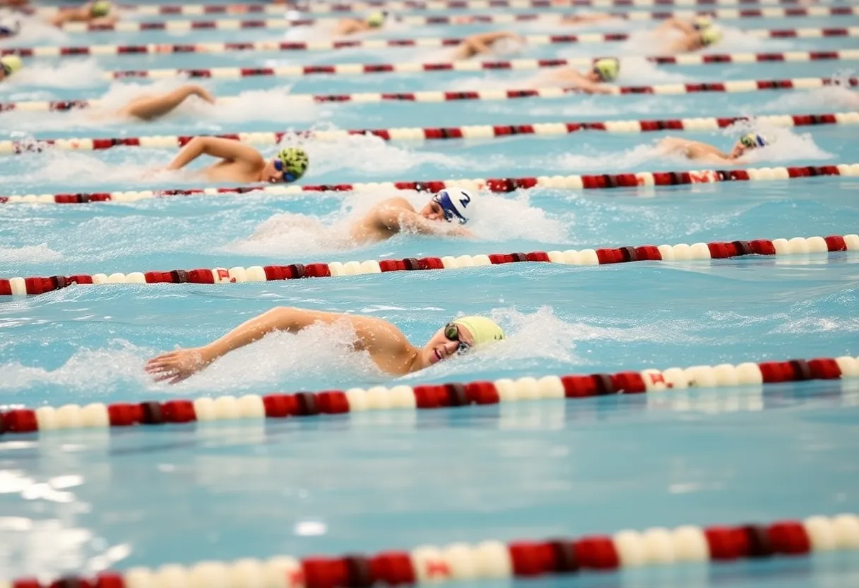 Swimmers competing at the Austin Sectionals