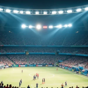 Goalkeeper Brad Stuver performing during a game at Q2 Stadium.