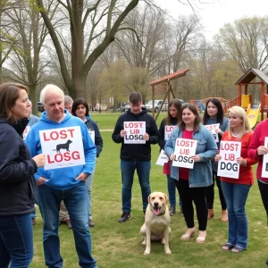 Volunteers searching for missing dog Noodles in Austin