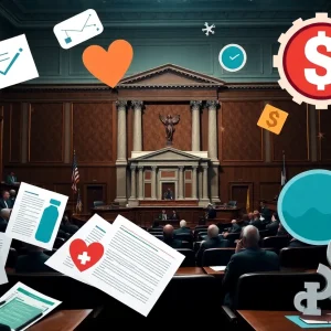 Visual representation of Congress passing a new policy bill.