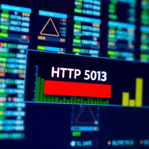 Illustration of HTTP Error 503 with server overload depiction