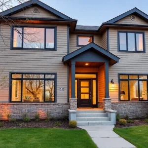 Home exterior with energy-efficient windows and siding in Austin