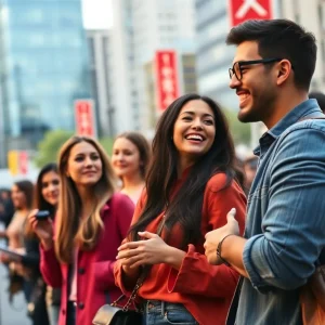 Casting call event for Love Is Blind featuring eager singles.