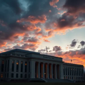 Twilight view of the Pentagon building symbolizing internal changes