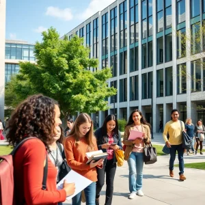 Students at the University of Texas engaged in leadership activities