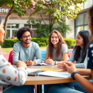 Students participating in mental health workshops at UT Austin