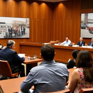 Austin City Council discussing tax rate election