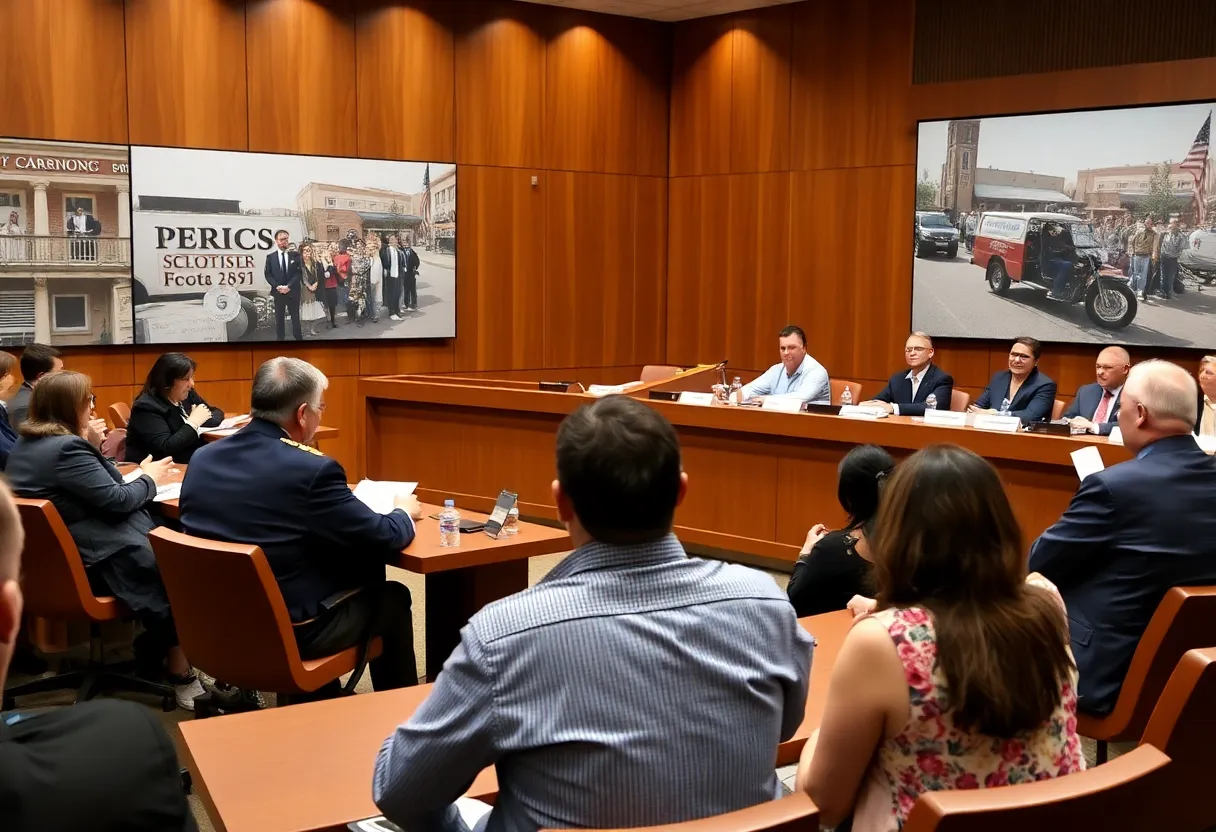 Austin City Council discussing tax rate election