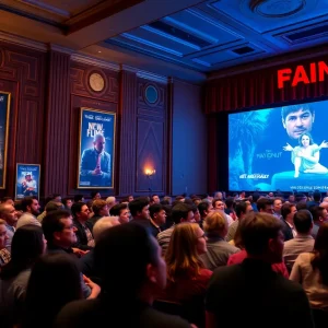 Audience at the Caught Stealing film screening event