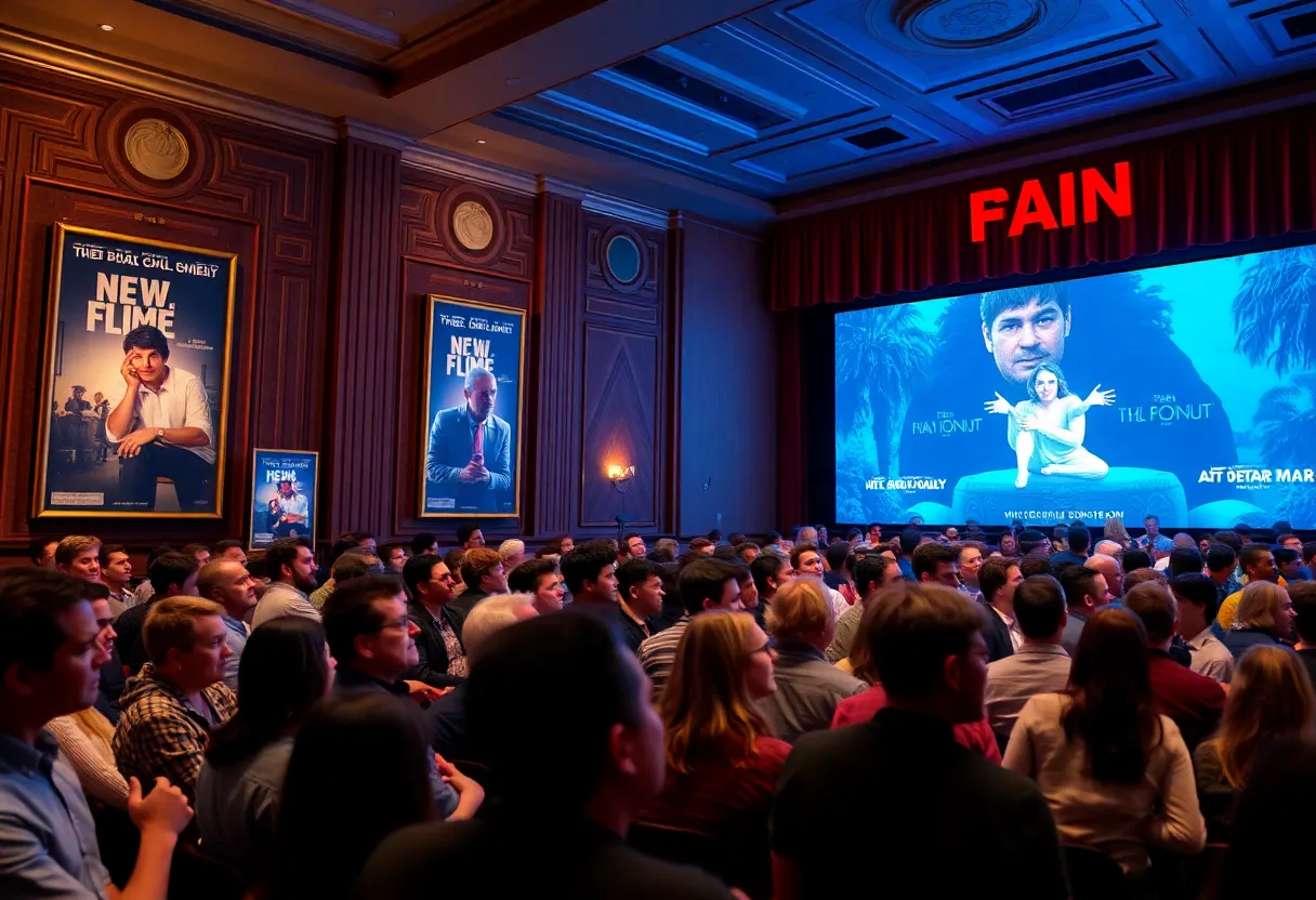 Audience at the Caught Stealing film screening event