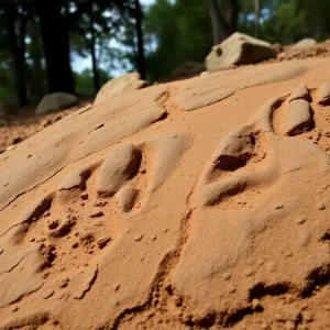 Fossilized dinosaur tracks discovered in Sandy Creek, Texas